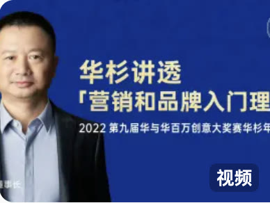 营销和品牌入门理论课程海报