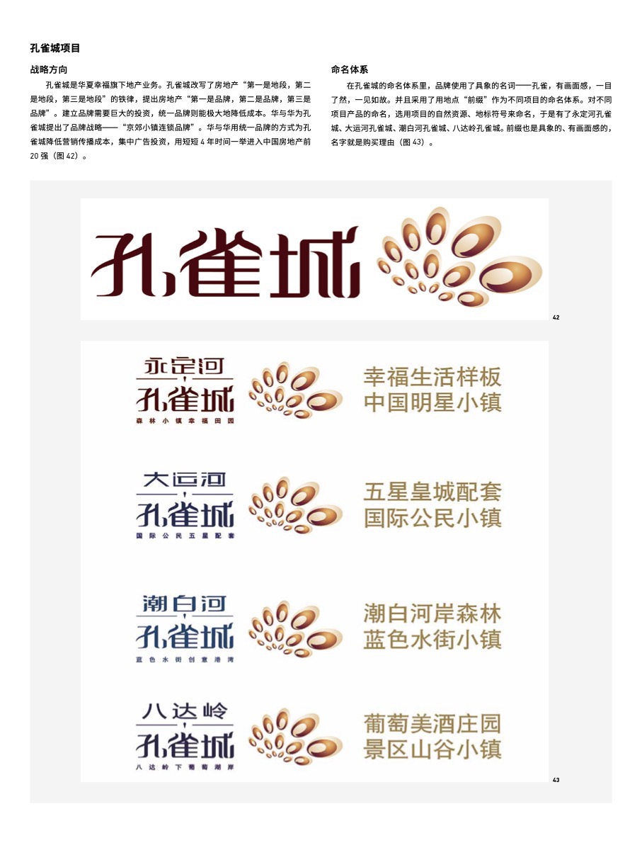 围绕孔雀城名称建立核心符号